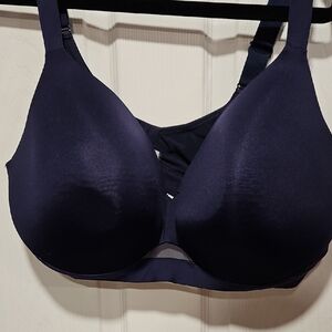 Cacique Navy Smooth Full-Coverage Wireless Bra
